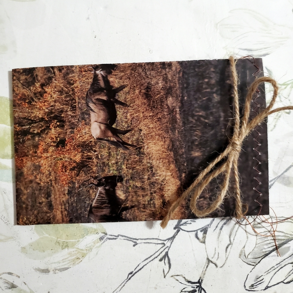 😀 HAND CRAFTED Set of 3 paper wallets with ephemera and twine closure - Picture 3 of 11
